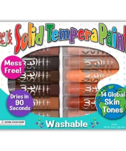 Kwik Stix Wshbl Solid Tempera Paint Global Skin Tones 14 Clrs